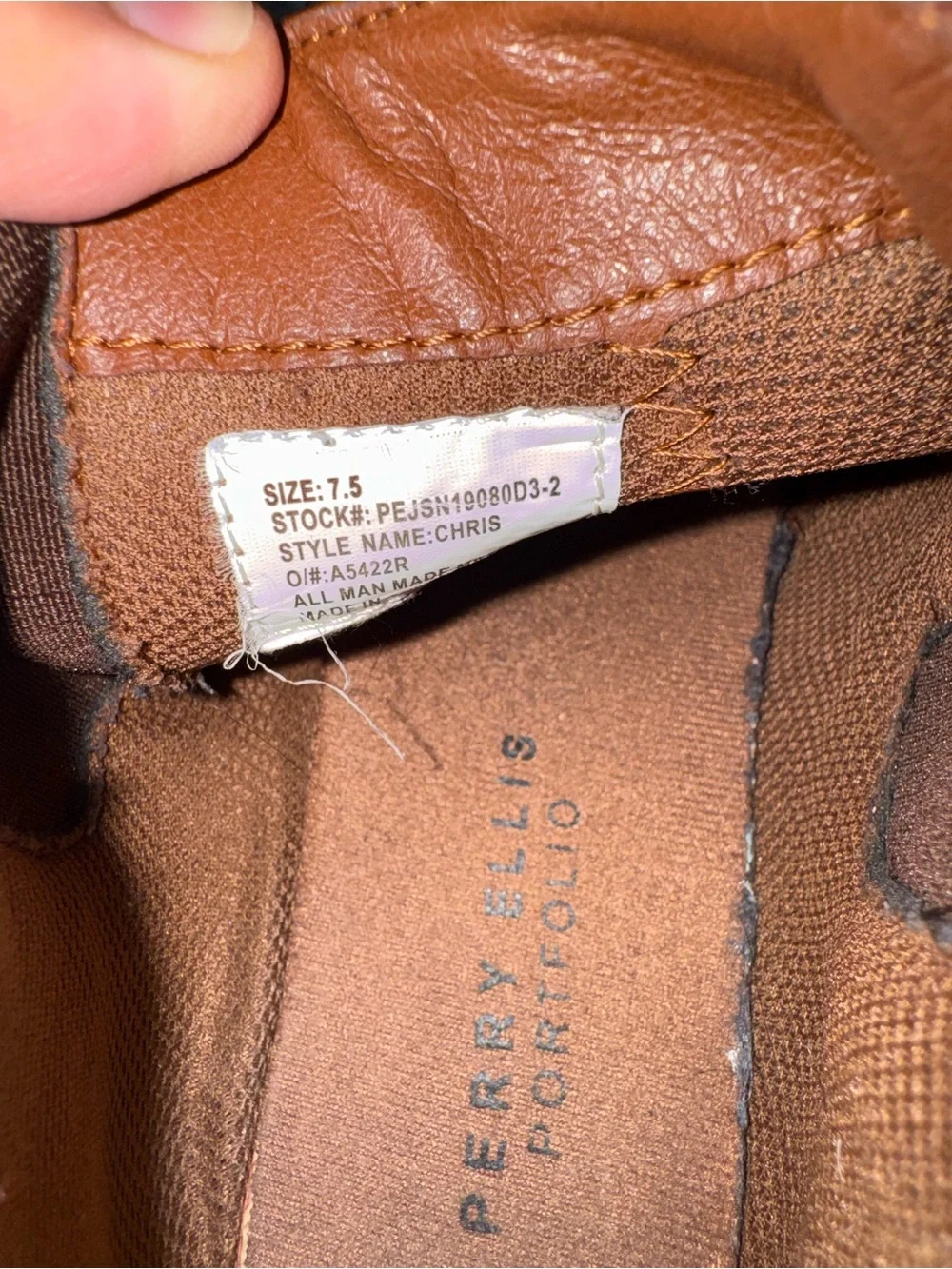 Perry Ellis Men's Chestnut Brown Chukka Boots